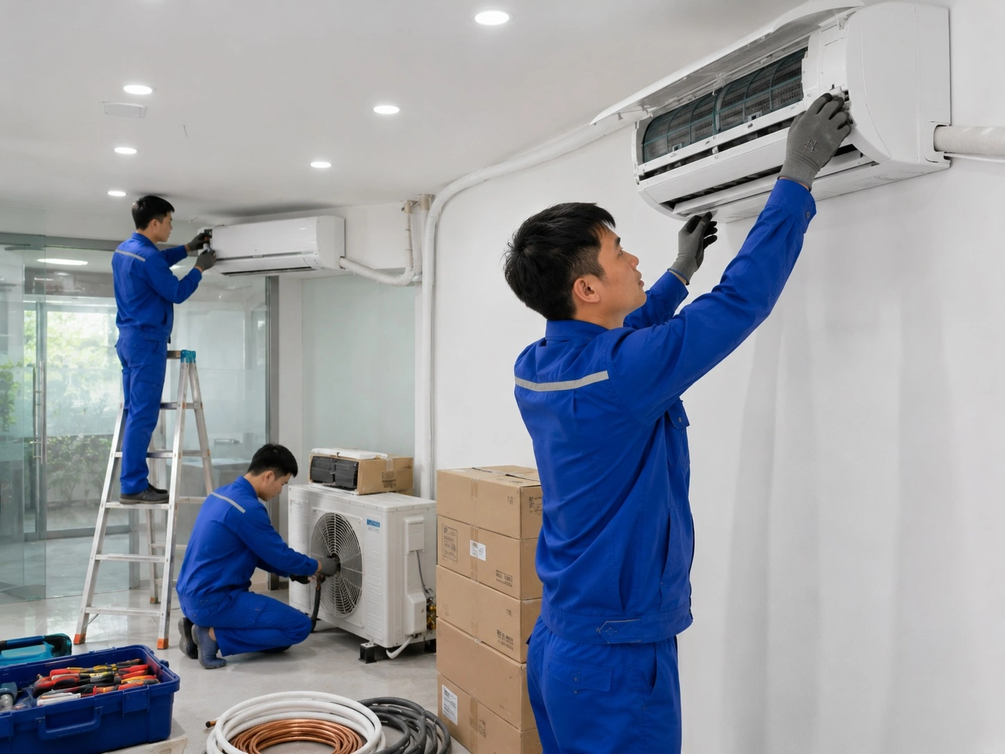 Thi công và lắp đặt hệ thống máy lạnh